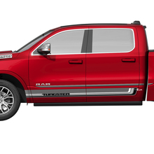 Autocollants graphiques en vinyle à rayures pour panneau de bascule latérale Dodge RAM 1500 TUNGSTEN
 2
