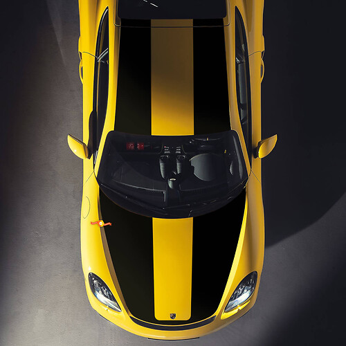 Porsche Cayman GT4 Hood Toit Stickers Stickers Wrap Graphics
