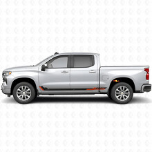Bandes Vinyles Racing Line pour Portières et Bas de Caisses Chevrolet Silverado 1500 T1XX 2019-2026_2