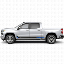 Bandes Vinyles Racing Line pour Portières et Bas de Caisses Chevrolet Silverado 1500 T1XX 2019-2026_3