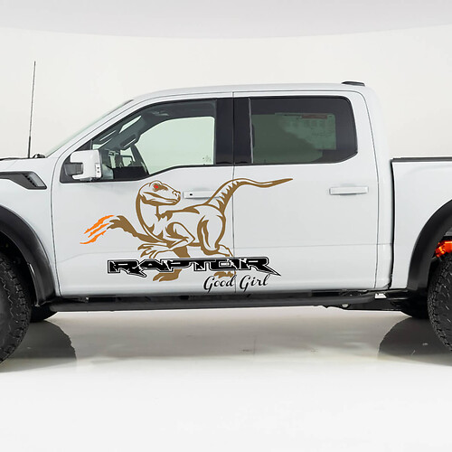 Ford F-150 Raptor Good Girl Side Doors Splash Splash Graphics Side Decal Stickers
