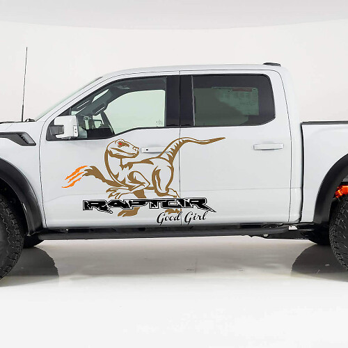 Kit d'autocollants vinyle pour porte latérale Good Girl Raptor pour Musclecar Raptor