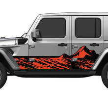 Kit de décalcomanies en vinyle portes latérales Camo Mountains pour Jeep Wrangler_2