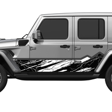 Camo Mountains Lightning Wrap côté portes côté vinyle autocollant ajuster Jeep Wrangler
 3