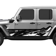 Autocollant vinyle pour portes latérales de Jeep Wrangler - Motif Camo Mountains Splash Wrap
 3