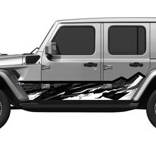Camo Mountains Splash Wrap côté portes latérales en vinyle autocollant ajuster Jeep Wrangler
 3