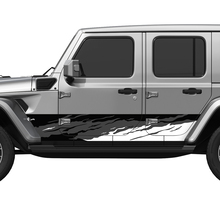 Camo Splash Wrap côté portes latérales en vinyle autocollant ajuster Jeep Wrangler 2
 3