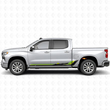Bandes vinyles rétro vagues montagne porte et bas de caisse pour Chevrolet Silverado 1500 T1XX 2019-2026_3