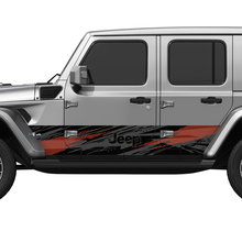 Camo Splash Wrap côté portes latérales en vinyle autocollant ajuster Jeep Wrangler 5
 2