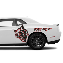 Kit de décalcomanies vinyle personnalisées Wildcat pour côté de Dodge Challenger Charger_2