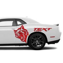 Kit de décalcomanies vinyle personnalisées Wildcat pour côté de Dodge Challenger Charger_3