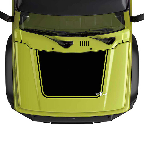 Autocollant Vinyle Contour Noir pour Capot Suzuki Jimny