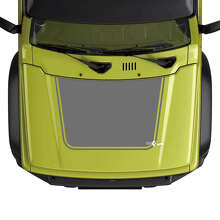 Autocollant Vinyle Contour Noir pour Capot Suzuki Jimny_2