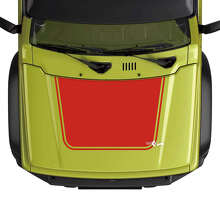 Autocollant Vinyle Contour Noir pour Capot Suzuki Jimny_3