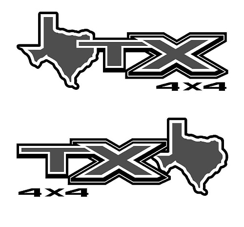 STX Texas 4x4 Mountain Decal
