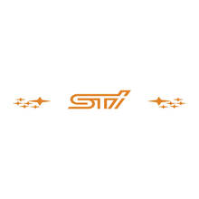 Banner de pare-brise en vinyle autocollant autocollante rallye graphique ajuste Suba Sti
 2