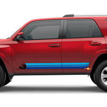 Retro Vintage Heritage Wave Rocker Panneer Decal Side Stripe Stripe Sticker Fit Toyota 4Runner
 3