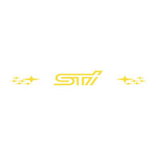 Banner de pare-brise en vinyle autocollant autocollante rallye graphique ajuste Suba Sti
 3
