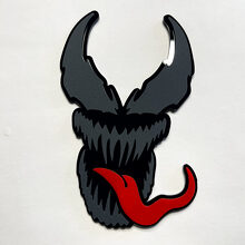 Badge 3D personnalisé style Venom pour aile, hayon ou calandre_4