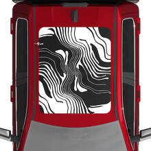 Autocollants en vinyle toit ouvrant à toit panoramique carte topographique pour Dodge RAM 1500 Tungstène_3