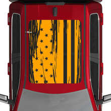 Autocollant en vinyle de toit avec drapeau américain usé pour Dodge RAM 1500 Tungstène_2