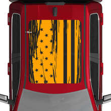 Autocollants en vinyle pour toit usés avec drapeau américain USA 2 pour Dodge RAM 1500 TUNGSTEN 2