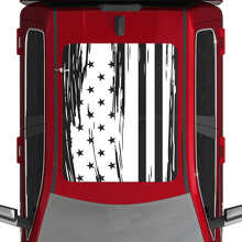 Autocollant en vinyle de toit avec drapeau américain usé pour Dodge RAM 1500 Tungstène_3