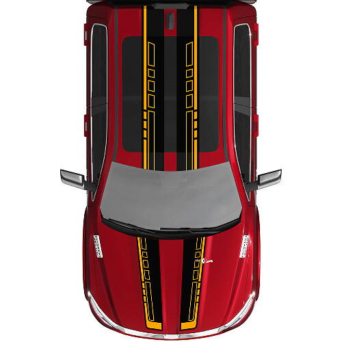 Doublées RALLY VINYL DÉCALAGES Stickers Graphiques pour Dodge Ram 1500 Tungstten
