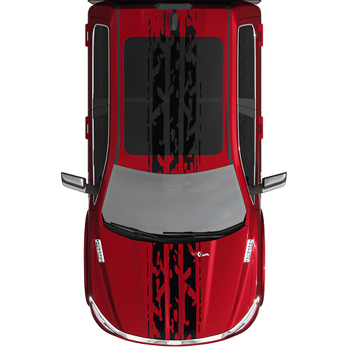 Stripes Rally Vinyl Decs Stickers Graphiques pour Dodge Ram 1500 Tungstten

