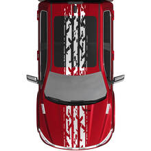 Stripes Rally Vinyl Decs Stickers Graphiques pour Dodge Ram 1500 Tungstten
 3