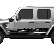 Camo Splash Wrap côté portes latérales en vinyle autocollant ajuster Jeep Wrangler 5
 3
