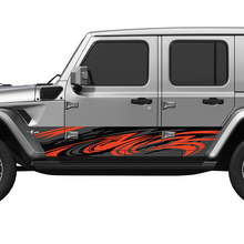 Camo Tribal Splash Wrap côté portes latérales en vinyle autocollant ajuster Jeep Wrangler
 2