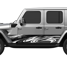 Camo Tribal Splash Wrap côté portes latérales en vinyle autocollant ajuster Jeep Wrangler
 3