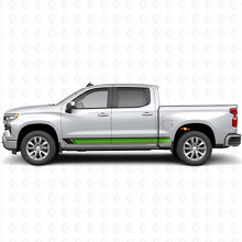 Bandes vinyles vintage pour portes et panneaux latéraux pour Chevrolet Silverado 1500 T1XX 2019-2026_3