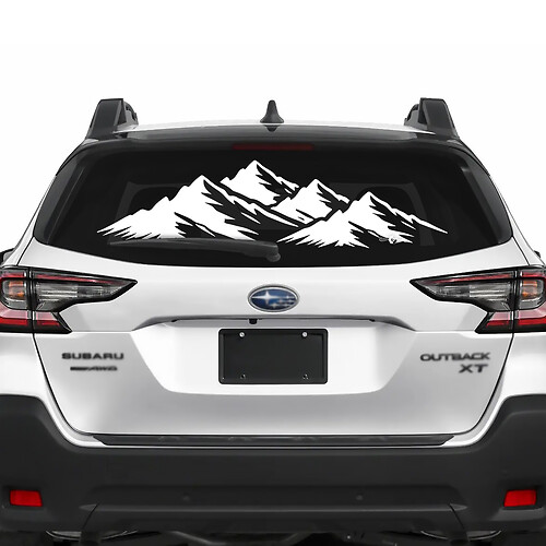 Suba Outback Mountains arrière-fenêtre en vinyle Sticker Decal Graphic
