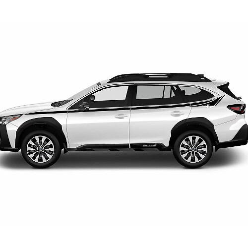 Kit de décalcomanie vinyle bande fine pour porte supérieure latérale Subaru Outback