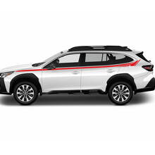 Kit de décalcomanie vinyle bande fine pour porte supérieure latérale Subaru Outback_3