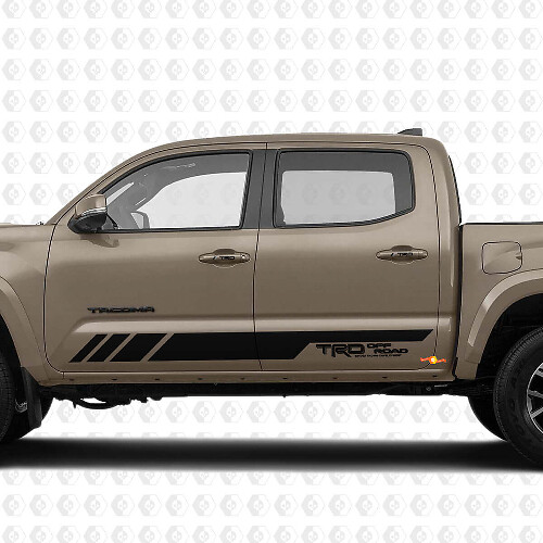 Texte personnalisé pour TRD Pro Doors Vinyl Decal Sticker pour Toyota Tacoma Tundra + Gire les décalcomanies TRD
