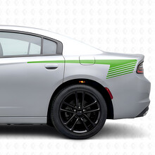 Autocollant décalcomanie latéral en vinyle à rayures style stroboscope pour Dodge Charger 2015-2026_3