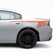 Autocollant décalcomanie latéral en vinyle à rayures style stroboscope pour Dodge Charger 2015-2026_4