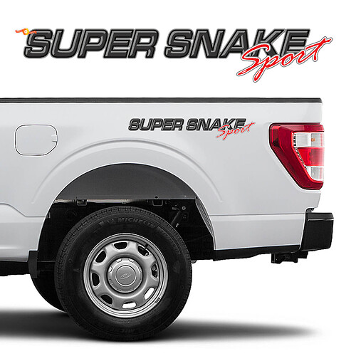 Ford F-150 Super Snake Sport Side Bedside Graphics Vinyl Decs Stickers
