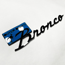 Brronco Banques extérieures badges Fender Tailgate Emblem 3d Badge Blue vs Black
 4