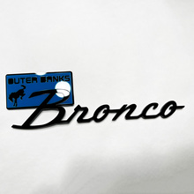 Brronco Banques extérieures badges Fender Tailgate Emblem 3d Badge Blue vs Black
 6