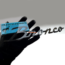 Insignes d'aile Bronco Outer Banks Emblème de hayon Badge 3D Bleu vs Noir
 6