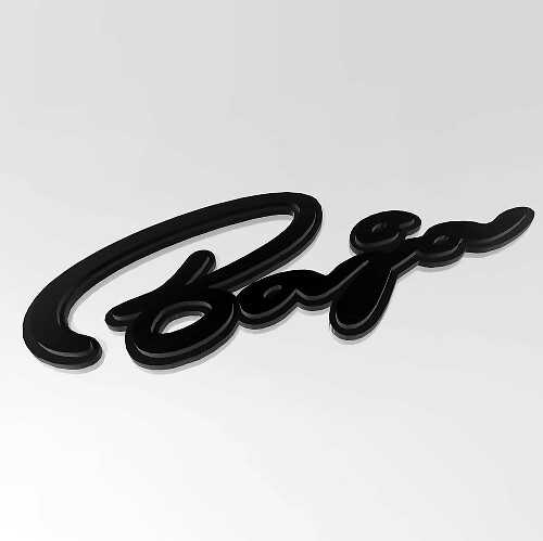 Badge 3D Shelby Baja Raptor - Emblem Fender personnalisé pour Ford Raptor
