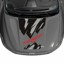 Autocollant vinyle personnalisé Montagnes Aigle capot pour Jeep Cherokee Trailhawk 3