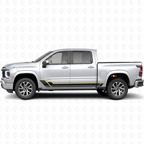 Bandes vinyles à contour angular pour porte et panneau bas de caisse pour Chevrolet Silverado 1500 Nouvelle Génération 2027_1