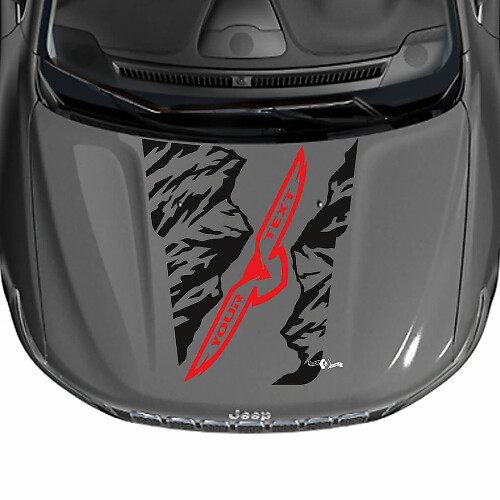 Autocollant en vinyle Aigle des Montagnes pour capot Jeep Cherokee Trailhawk