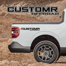 CUSTOMR Offroad Contour de Montagne Paire Autocollant en Vinyle pour Plinthe Ford F-250_2