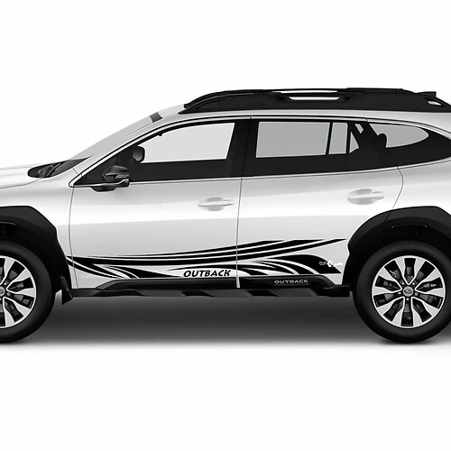 Portes latérales décalqueur d'autocollant en vinyle tribal pour Suba Outback
